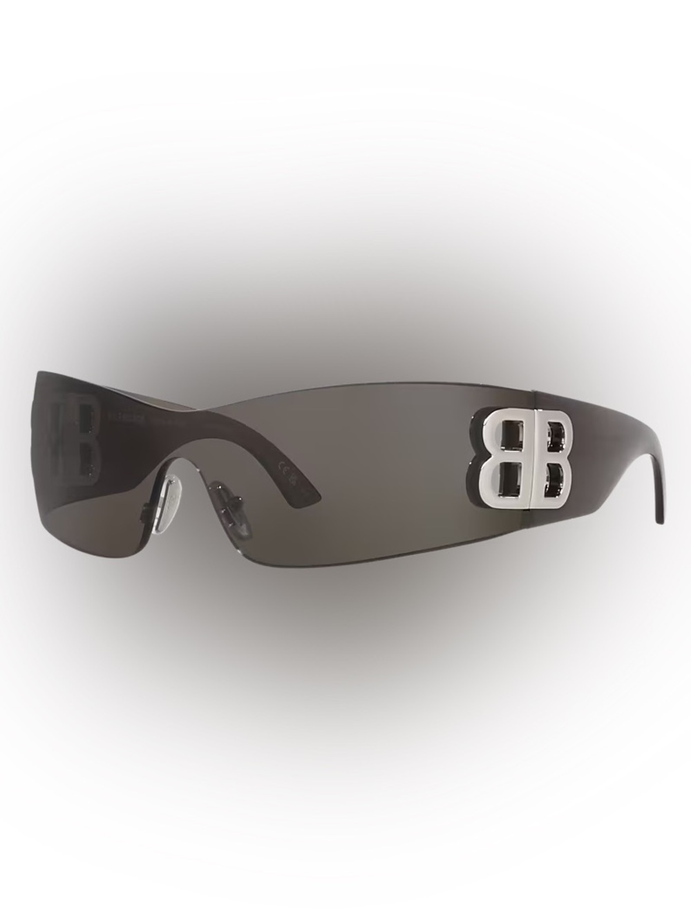 Balenciaga bossy Brown/green Gradient Shield Sunglasses